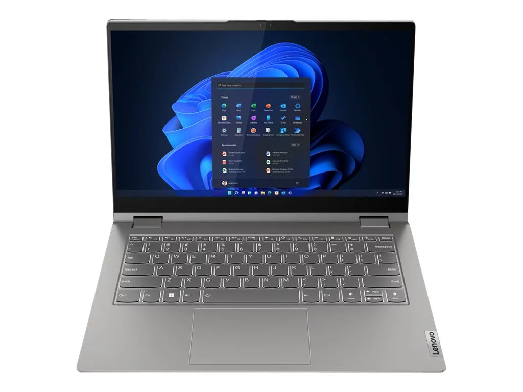 Lenovo ThinkBook 14s Yoga G2 IAP 21DM - Flip design - Intel Core i7 1255U / 1.7 GHz - Win 11 Pro - Iris Xe Graphics - 16 GB RAM - 1 TB SSD NVMe - 14" IPS touchscreen 1920 x 1080 (Full HD) - Wi-Fi 6E - dual tone mineral gray - kbd: US English - with 1